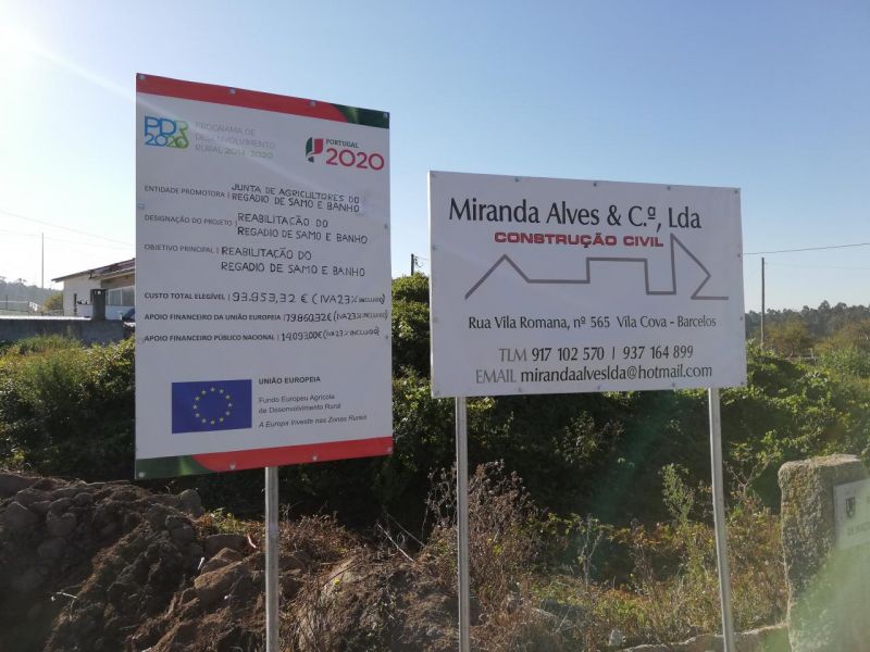 Reabilita&ccedil;&atilde;o do Regadio de Samo e Banho - Vila Cova